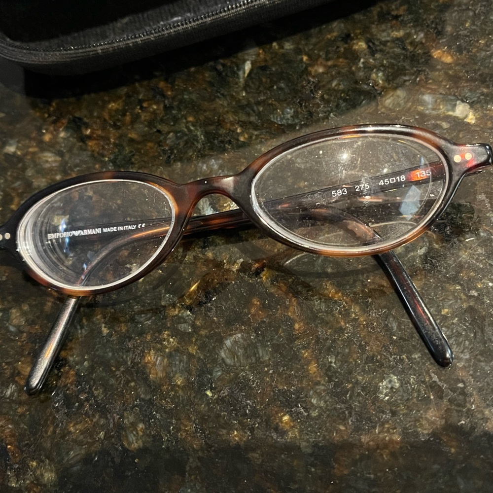Emporio Armani eyeglass frames tortoiseshell shade